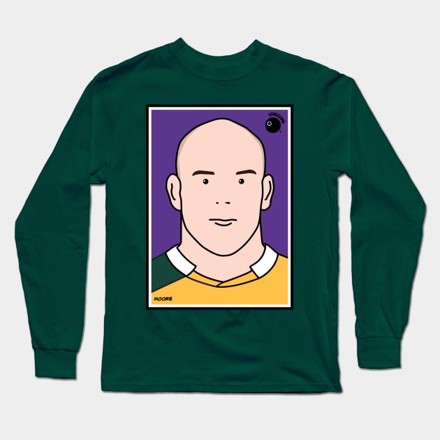Stephen Moore, Australia rugby union player Long Sleeve T-Shirt by stariconsrugby